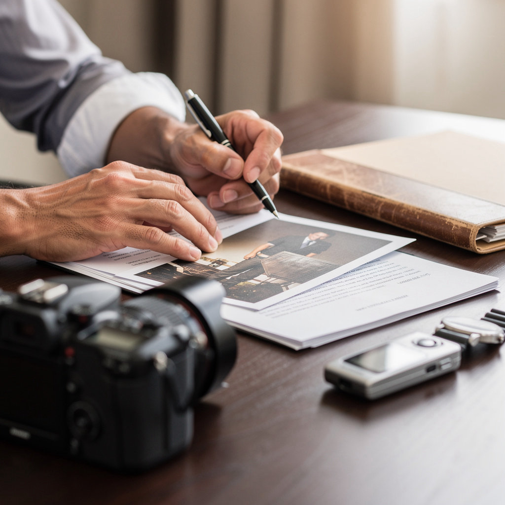 LA MANCHA INVESTIGATIONS professional investigator reviewing case details and evidence in Santa Maria, CA